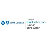 The Blue Distinction Center for Spine Surgery logo from the BlueCross BlueShield of South Carolina.