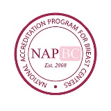 The National Accreditation Program for Breast Centers badge.